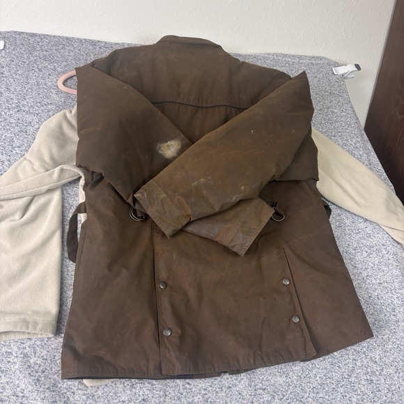 Outback Ladies Walkabout Jacket XL Coat. Brown Oilskin Australia READ! Snug Fit - Picture 15 of 16